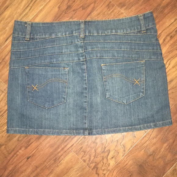 Ghosts & Angels Mini Jean Skirt Zippers Pockets - Picture 5 of 8